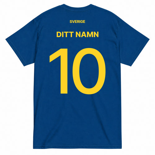 Baksida Sverige T-Shirt Borta Herr Heja Sverige